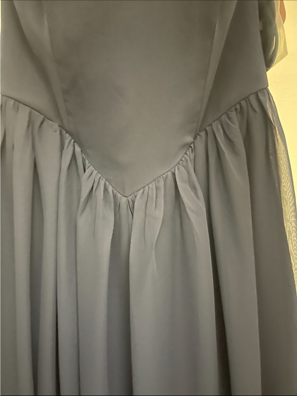 Dessy Strapless Navy Evening Gown-NWT - Picture 8 of 13